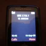 Cell info display