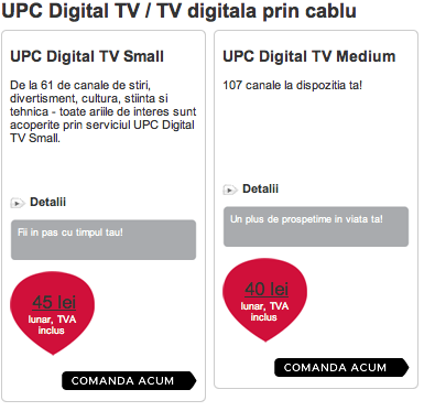 preţuri upc televiziune digitală