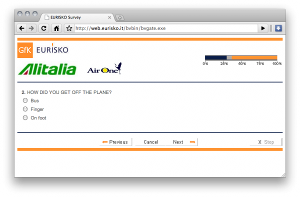 Sondaj Alitalia