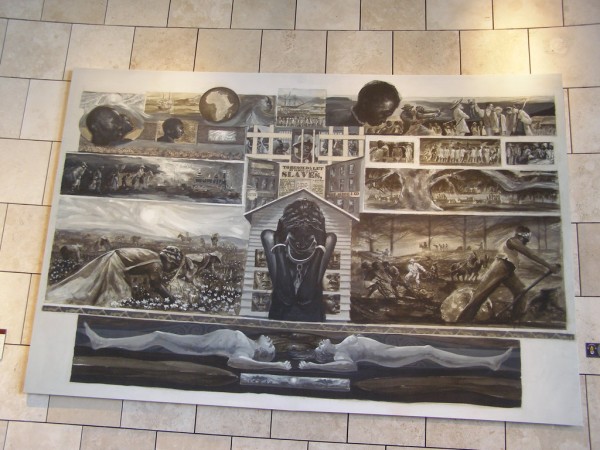 Pictură murală - viața sclavilor