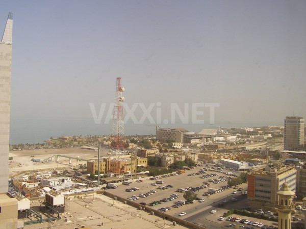 Vedere de la geam din Kuwait